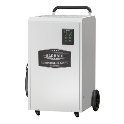 AlorAir Sentinel SLGR 1400X Commercial-Grade Dehumidifier, High Dehumidification, Low Noise, Covers up to 3800 Sq. Ft., Equipped with Metal Handle and Heavy-Duty Wheels, ETL Certified